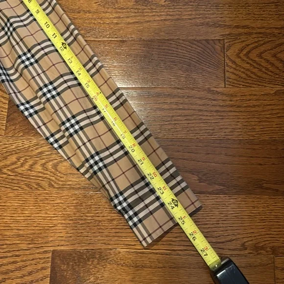 Burberry Beige and Black Checkered Button-Down Shirt - Picture 14 of 14